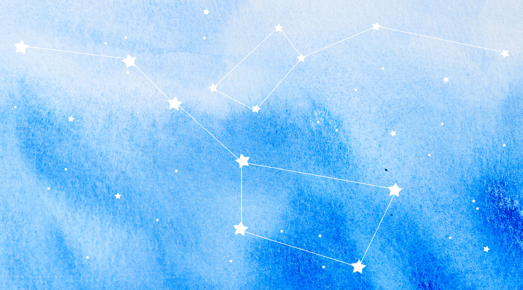 big dipper and little dipper constellations in the sky