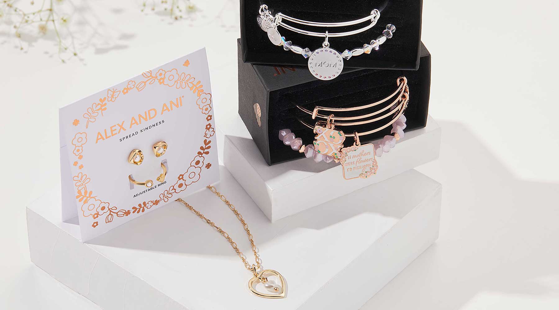 mother's day ready-made bracelet and necklace gift sets