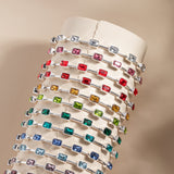 July Birthstone Emerald Cut Bangle
