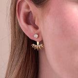 Sun Ray Ear Jacket Earrings
