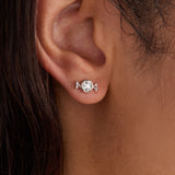 Candy Cane Mismatched Stud Earrings