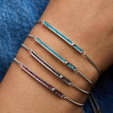 March Everyday Birthstone Pave Bolo Bracelet