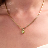 August 'Radiance' Heart Birthstone Charm