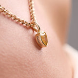 November 'Balance' Heart Birthstone Charm