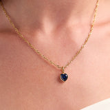 September 'Protection' Heart Birthstone Charm