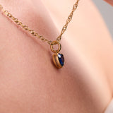 September 'Protection' Heart Birthstone Charm