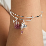 'Spill the Tea' Cup & Tea Bag Charm Bangle