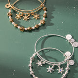 Snowflake Charm Bangle