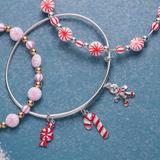 Peppermint Beaded Bangle