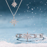 Crystal Snowflake Cuff Bracelet