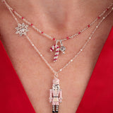 Nutcracker & Snowflake Pendant Necklace