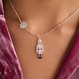 Nutcracker & Snowflake Pendant Necklace