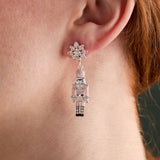 Nutcracker & Snowflake Drop Earrings