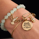 Hummingbird Gemstone Bolo Bracelet