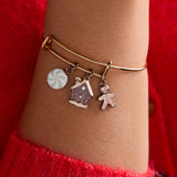 Pink Christmas Multi-Charm Bangle