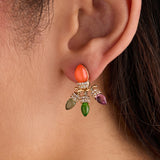 Christmas Light Bulb Jacket Earrings