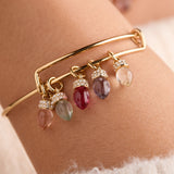 Christmas Muted Light Bulb Charm Bangle
