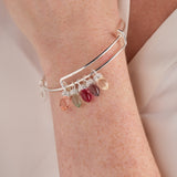 Christmas Muted Light Bulb Charm Bangle