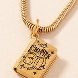 30th Chapter' Book Charm
