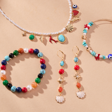 Moonlight Beach Beaded Stretch Bracelet