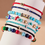 Moonlight Beach Beaded Stretch Bracelet