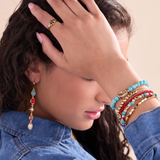 Moonlight Beach Beaded Bangle