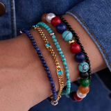 Moonlight Beach Beaded Stretch Bracelet