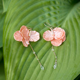 New York Botanical Garden® Peony Petal Statement Earrings