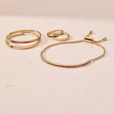 Rainbow Ombre Ring Set of 2
