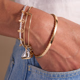 Anchor Beaded Bangle