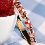 Picnic Blanket Hinge Bangle with Ants