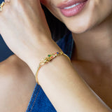 Woodland Gemstone Tension Cuff