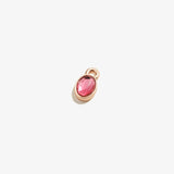Rose Hoop Earring Charm, Oval