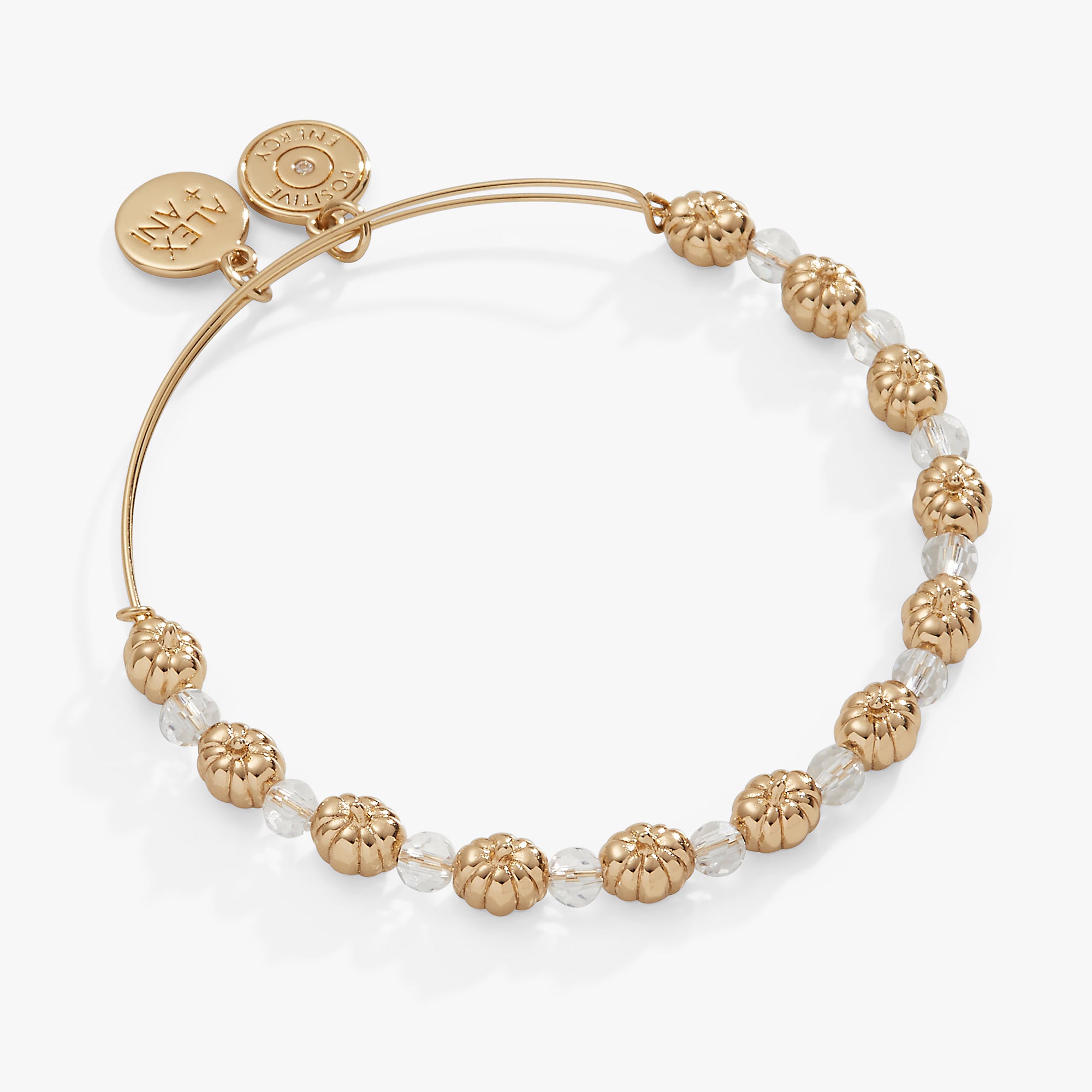 Pumpkin Crystal Beaded Bangle – ALEX AND ANI
