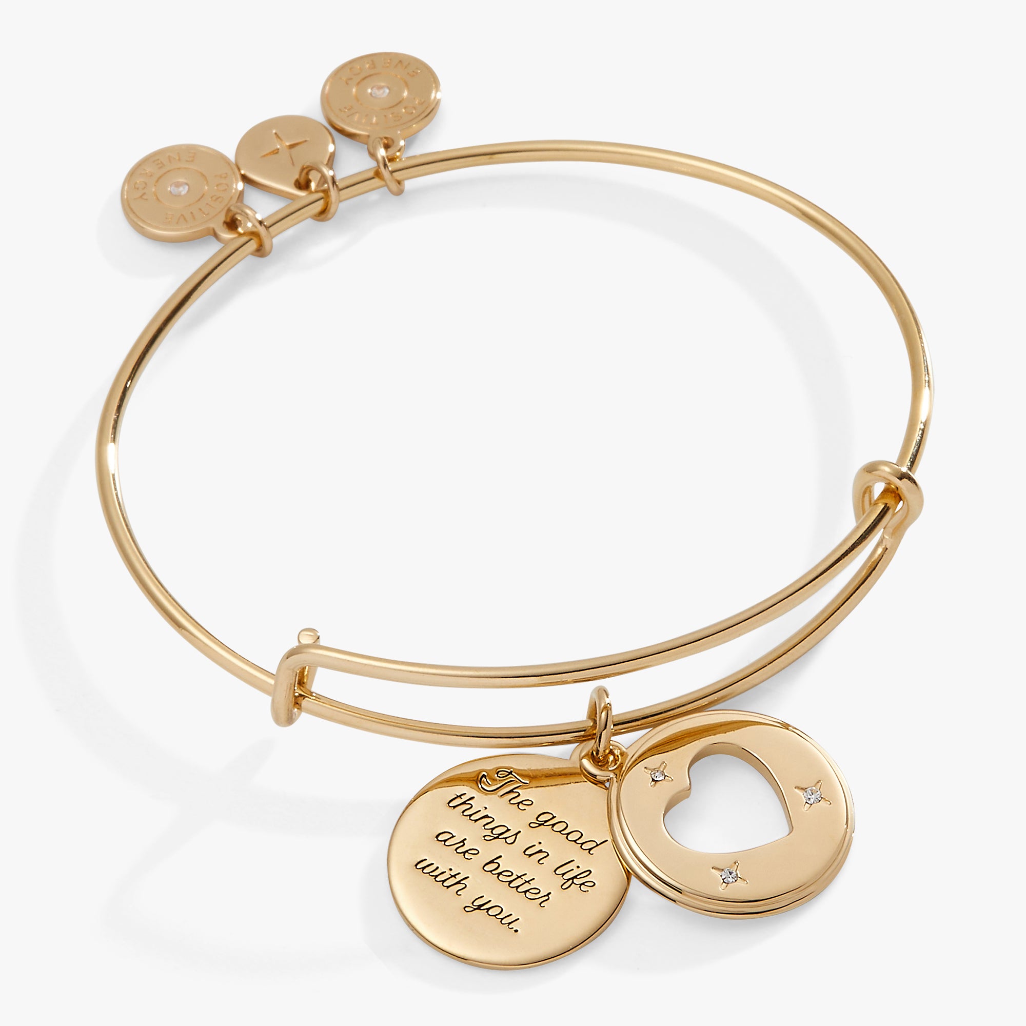 Hidden Message Heart Affirmation Bangle – ALEX AND ANI