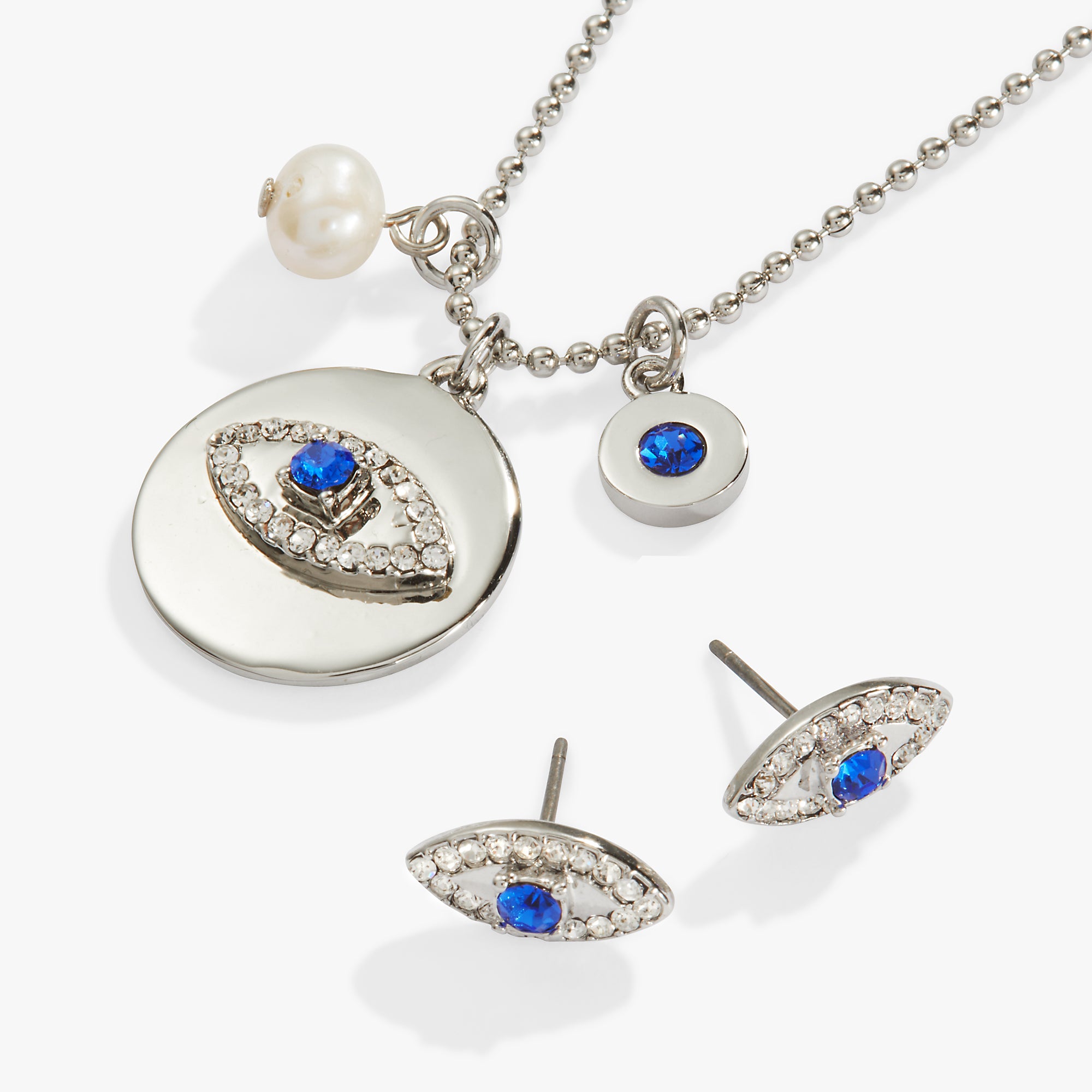 Evil Eye Charm Necklace and Stud Earring Gift Set – ALEX AND ANI