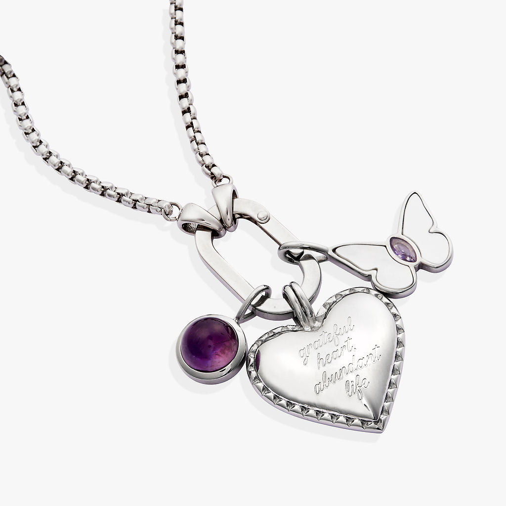 Heart Trio Interchangeable Charm Necklace – ALEX AND ANI