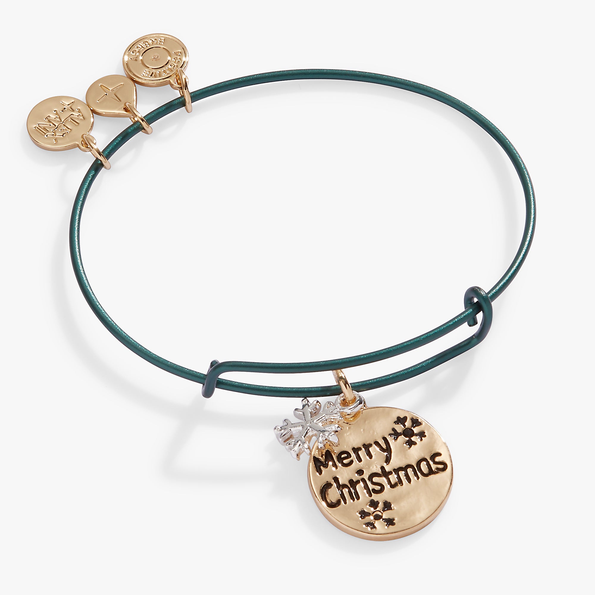 Colorful 'Merry Christmas' Ornament Charm Bangle – ALEX AND ANI