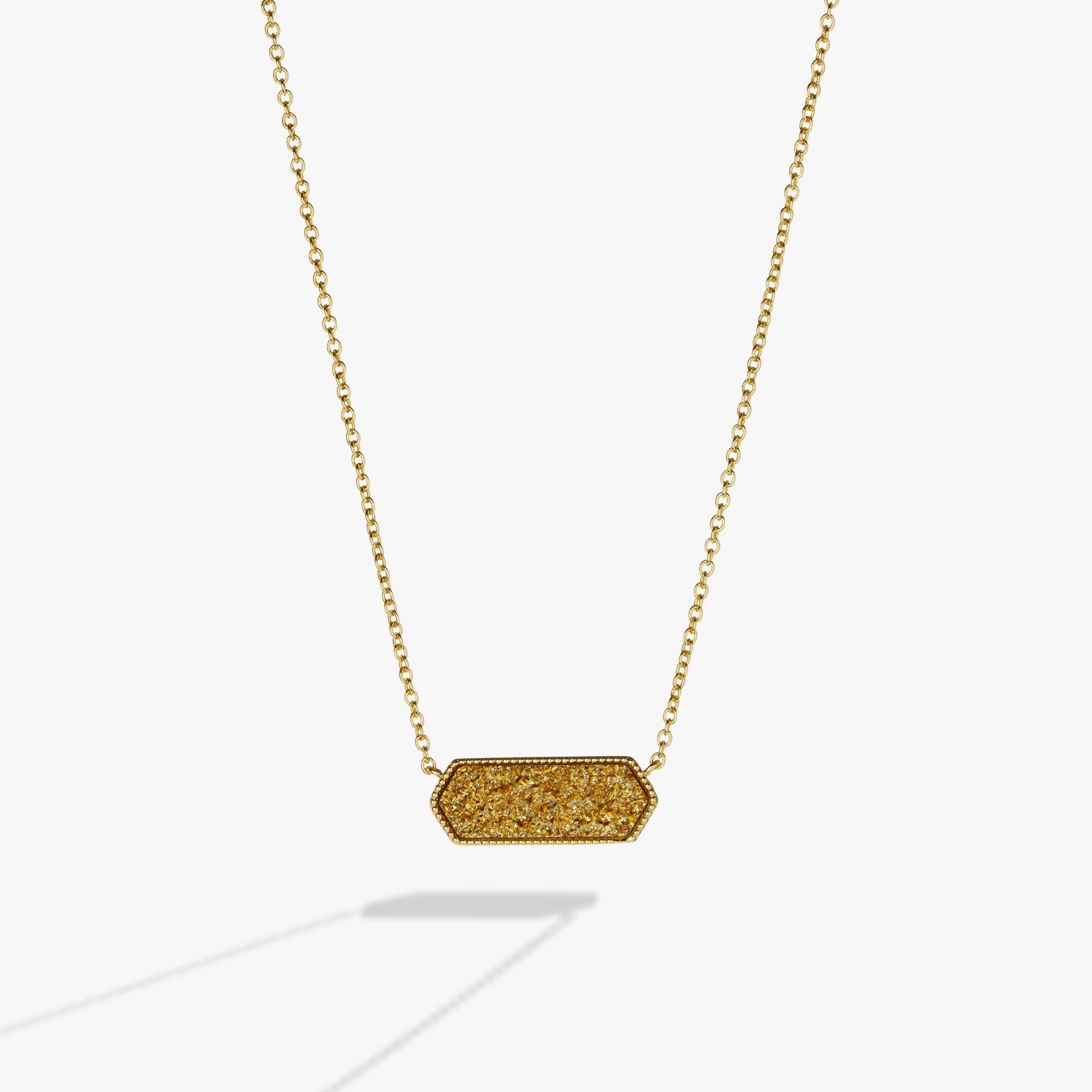 Glitter Druzy Pendant Necklace, Gold – ALEX AND ANI
