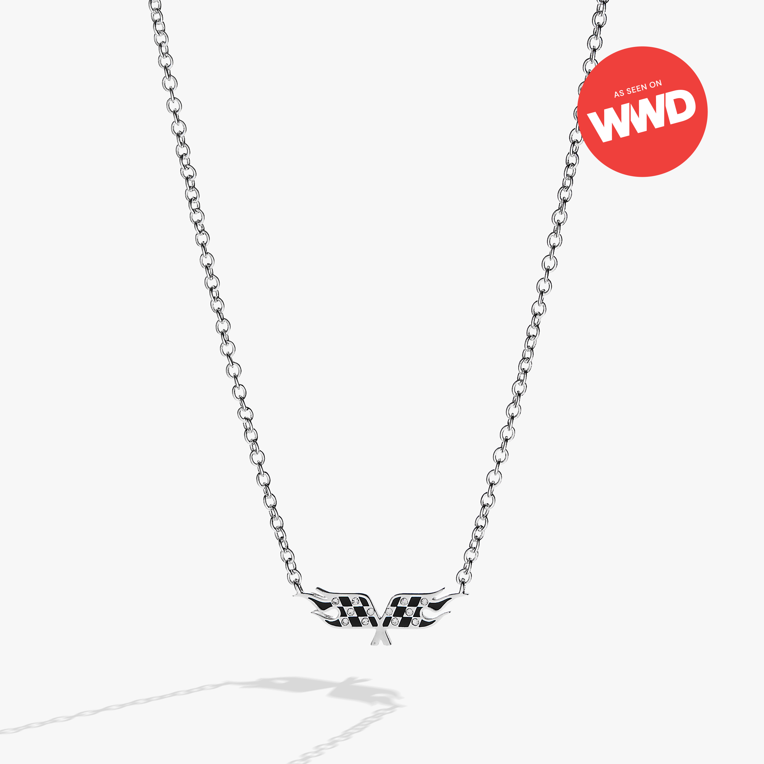 Hot Wheels™ Checkered Flag Necklace Alex and Ani – ALEX AND ANI