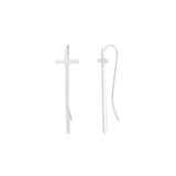 Cross Drop Earrings