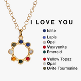 Hidden Message 'I Love You' Crystal Necklace