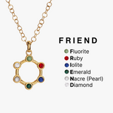 Hidden Message 'Friend' Crystal Necklace