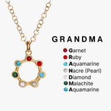 Hidden Message 'Grandma' Crystal Necklace