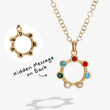 Hidden Message 'Grandma' Crystal Necklace