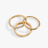 Baguette Stacking Ring Set of 3