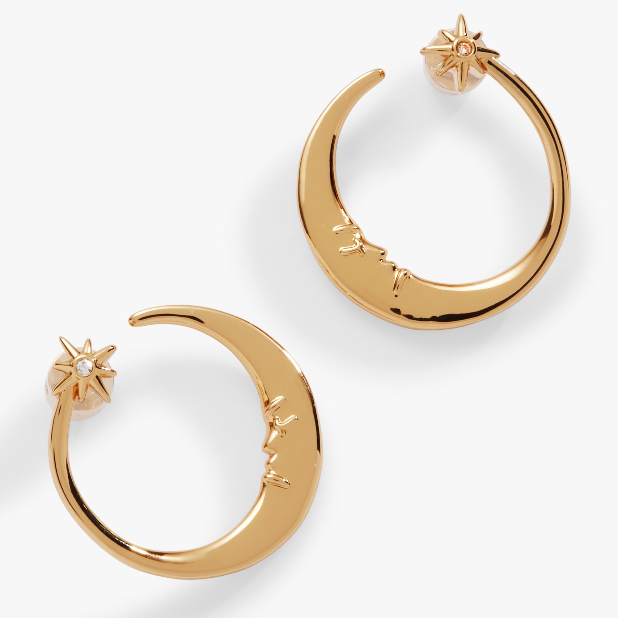 Crecent Moon Hoop Earrings Alex and Ani – ALEX AND ANI
