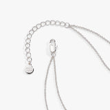 Crystal Snowflake Layered Necklace