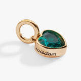 December 'Wisdom' Heart Birthstone Charm