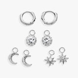 Celestial Mix & Match Charm Earring Set of 4